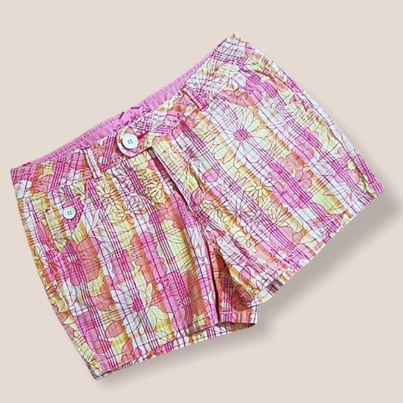 JUSTICE Floral Shorts Sz 12 Reg - Picture 2 of 10